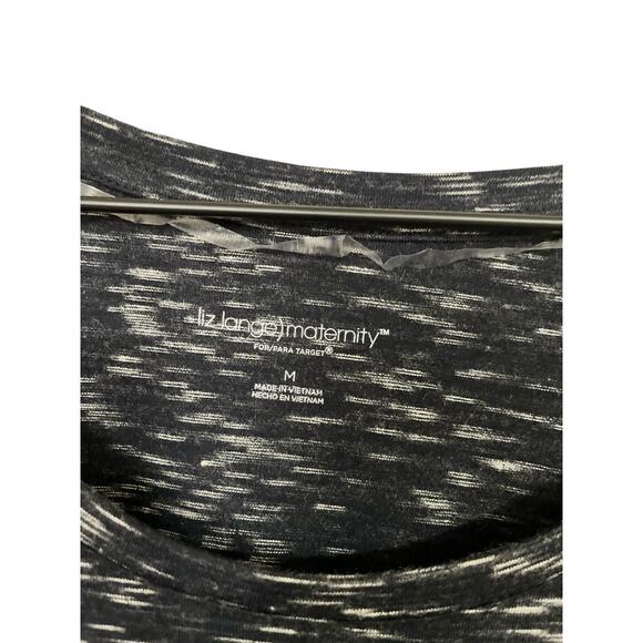 Liz Lange Maternity for Target Black Spacedye Scoop Neck Dress Size Medium - Picture 2 of 6